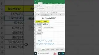 Right formula in excel 💯🔥|| 