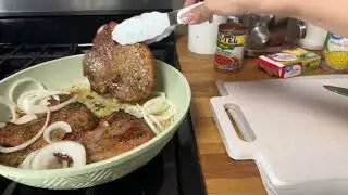 Pork chops and potatoes salad 🥗 😍