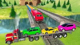 Crazy Car Transport Truck Game||Different Car Parking||Android Gamesplay