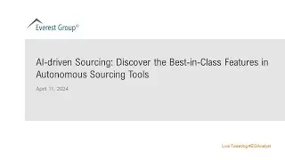 On-demand Webinar: AI-driven Sourcing: The Best-in-Class Features in Autonomous Sourcing Tools
