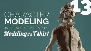 Character Modeling in Blender - 13 Modeling the T-shirt