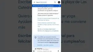 Funciones con Chat Bard de Google. 