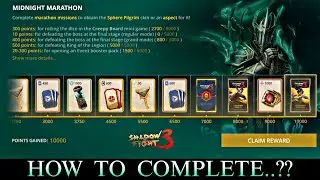Shadow Fight 3 | Midnight Marathon Completed | Creepy Party Event