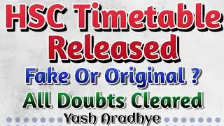 HSC & SSC 2021 Time Table Released | Fake Or Original? | HSC Latest Update