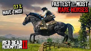 Top 5 Best, Fastest & MOST Rare Horses - RDR 2
