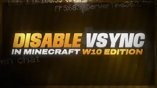 How to TURN OFF VSYNC (Unlock FPS) in Minecraft Bedrock Edition (Windows 10)