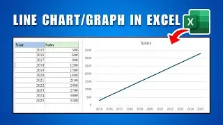 How to Create Line Chart or Line Graph in Excel 2025 | Microsoft Excel