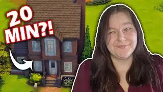 KAN JAG BYGGA ETT HUS PÅ 20 MINUTER?! 🫣 | The Sims 4 (Svenska)