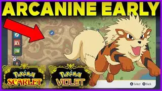HOW TO GET ARCANINE EARLY -  Pokemon Scarlet Growlithe Location Pokemon Violet Fire Stone Location