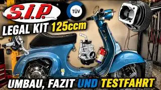 Vespa V50 | SIP Legal Kit 125ccm | B196 | Umbausatz mit TÜV | Review | Testfahrt