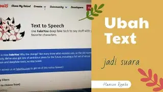 Ubah text jadi voice, hanya menggukana web tanpa aplikasi