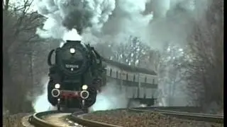 Dampflokomotive 52 8141 im Einsatz - Dezember 1995