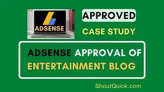 Adsense Approved for New entertainment Blog