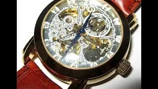 Часы механические Skeleton из Китая