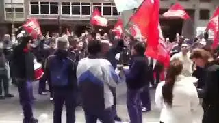 Gathering of protesters in Buenos Aires