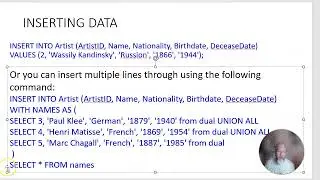 COP4708 Module 8 Lecture 1 Introduction to SQL Part 2
