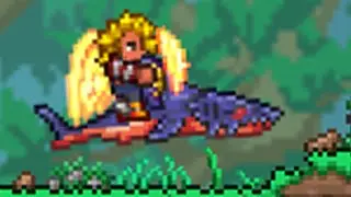 The Coolest New Terraria 1.4 Mount EVER! Superheated Blood (Lava Shark)