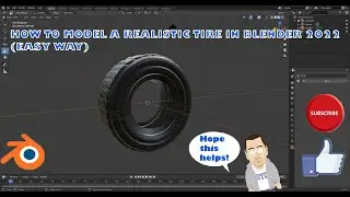 HOW TO MODEL A TIRE IN BLENDER 2022 (BEST WAY!)