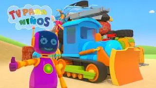 NUEVO Capitulo de Leo el Camión - Piezas de coche - Los robots decidieron construir algo