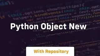 python object new