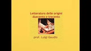 La nascita della letteratura italiana