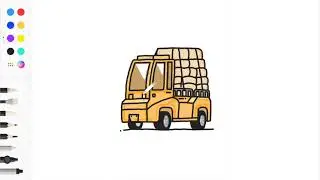 Draw a small truck   🚚
