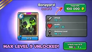 Upgrading Epic: Boneyard to Lvl 8 and Unlocking Max level 9🔥 Castle crush