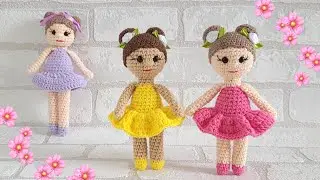 🩰КУКЛА БАЛЕРИНА ВЯЗАНАЯ КРЮЧКОМ👍crochet doll🩰Häkelpuppe