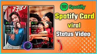 New Viral Spotify Card Video Tutorial | Trending Instagram Reels Editing in Alight Motion #reels