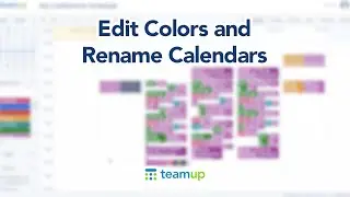 Conference Agenda Builder and Meeting Scheduler Tutorial: Edit Colors and Rename Calendars