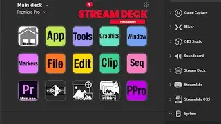 My new setting and files for Premier Pro and Elgato Stream Deck .
