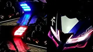 Yamaha R15 v3 Eyebrow 👀 & Tail lights fitting (r15 v3 modified) 🔥🔥🔥
