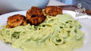 🔴Como Hacer Espagueti Verde Cremoso Receta Fácil y Deliciosa