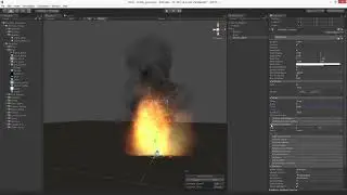 Unity 3D particles Fire complex  dark smoke