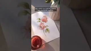 Join my floral drawing & watercolor courses.