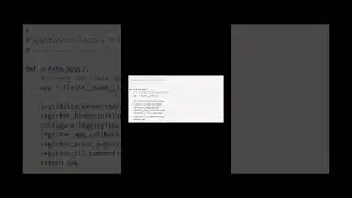 Flask Application Factory Function #developer #programming #code #python #cleancode #flask