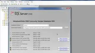 SSRS Tutorials: Lesson 1 - Installing AdventureWorks Sample Database