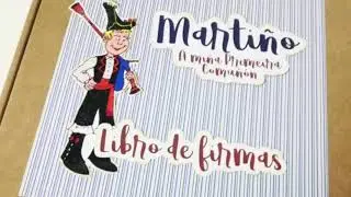 Album-Libro de firmas scrap para Martiño