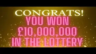 I Win £10,000,000 in The Lottery! Big WINNER UK Subliminal