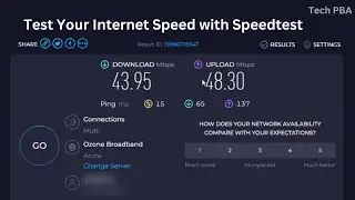 How to test your internet speed with speedtest | How to test your internet download and upload speed