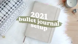 starting my first bujo | BULLET JOURNAL SET UP 2021 | bullet journal beginner spread ideas