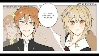 Ajax's sparkling eyes [ Genshin impact X LoveisWar comic dub]