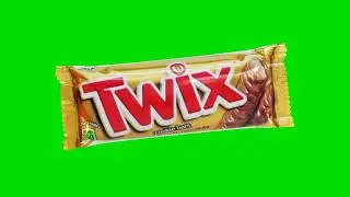 Twix Chocolate Bar | Green Screen Background Video