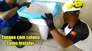 COMO INSTALAR TANQUE COM COLUNA PASSO A PASSO