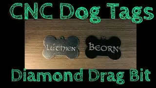 How to CNC Shapeoko 3 Diamond Drag Bit on Aluminum Dog Tags