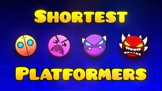 Shortest Rated Platformers for Each Difficulty in Geometry Dash