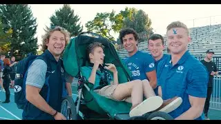 Courageous Kids join BYU track athletes at Invitational