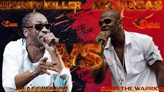 Bounty Killer (Di Aggressor) Vs Mr.Vegas (Subbi Di Warrior) Musical Lyrical Clash (RAW)