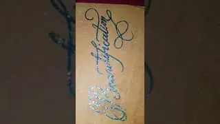 How to write cursive//   Fancy handwriting