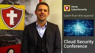 Julien Silvestrini presenting #SwissCyberSecurity cloud event